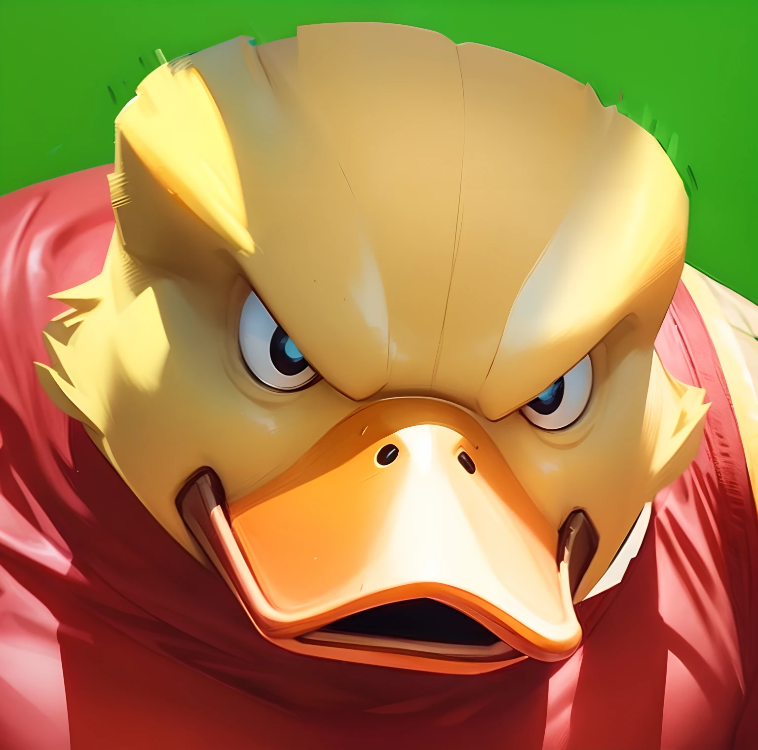Angry Strong Anthropomorphic Duck Head by Jim Lee and David Finch, Alto contraste, Comics,