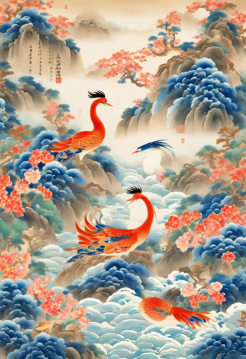 best quality,ultra-detailed,realistic:1.37,blue-and-white porcelain,traditional Chinese art,porcelain figurines,naturalistic Chinese landscapes,delicate brushwork,vivid blue hues,crackled glaze,hand-painted intricate patterns,antique treasures,exquisite craftsmanship,ceramic artistry,floral motifs,history and tradition,serene elegance,culture and heritage,elegant vessels and vases,serene gardens,dragon and phoenix motifs,traditional Chinese scene,awakening the senses,royal court culture,mandarin duck symbol,highlighting every detail,subtle yet intricate,artistic masterpieces,classic elegance,transcendent beauty,graceful curves,flowing brushstrokes,charming aesthetics,invoking a sense of tranquility,harmonious balance,ancient art form,cherished artwork,interpreted by artisans,treasured and admired,unfading charm,visual poetry of nature,living works of art,evoking nostalgia and appreciation.