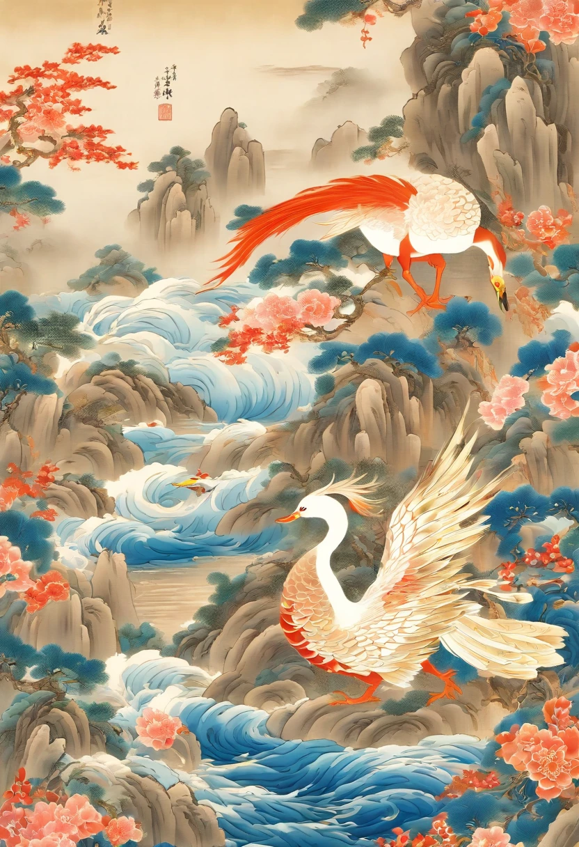best quality,ultra-detailed,realistic:1.37,blue-and-white porcelain,traditional Chinese art,porcelain figurines,naturalistic Chinese landscapes,delicate brushwork,vivid blue hues,crackled glaze,hand-painted intricate patterns,antique treasures,exquisite craftsmanship,ceramic artistry,floral motifs,history and tradition,serene elegance,culture and heritage,elegant vessels and vases,serene gardens,dragon and phoenix motifs,traditional Chinese scene,awakening the senses,royal court culture,mandarin duck symbol,highlighting every detail,subtle yet intricate,artistic masterpieces,classic elegance,transcendent beauty,graceful curves,flowing brushstrokes,charming aesthetics,invoking a sense of tranquility,harmonious balance,ancient art form,cherished artwork,interpreted by artisans,treasured and admired,unfading charm,visual poetry of nature,living works of art,evoking nostalgia and appreciation.