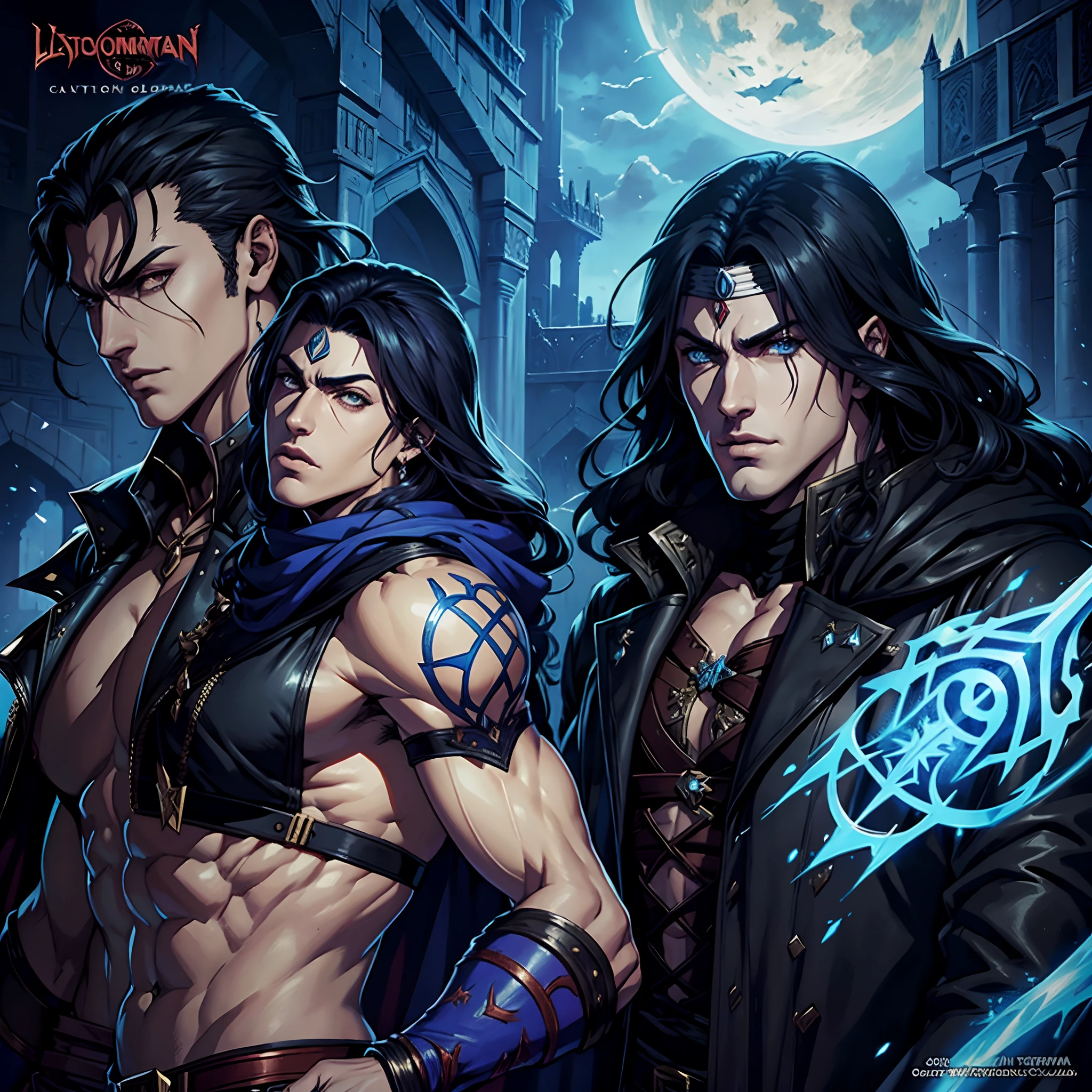 Moroccan Castlevania Lord of the shadows comics story hokuto no ken style hyper realistic super detailed faces super detailed Anatomy