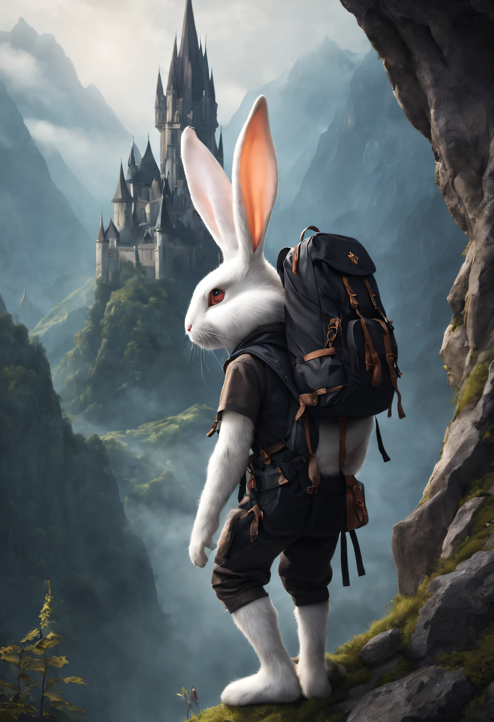 Bunny backpack,Magic Rabbit,Climb dangerous peaks,Explore the Gothic mystical space