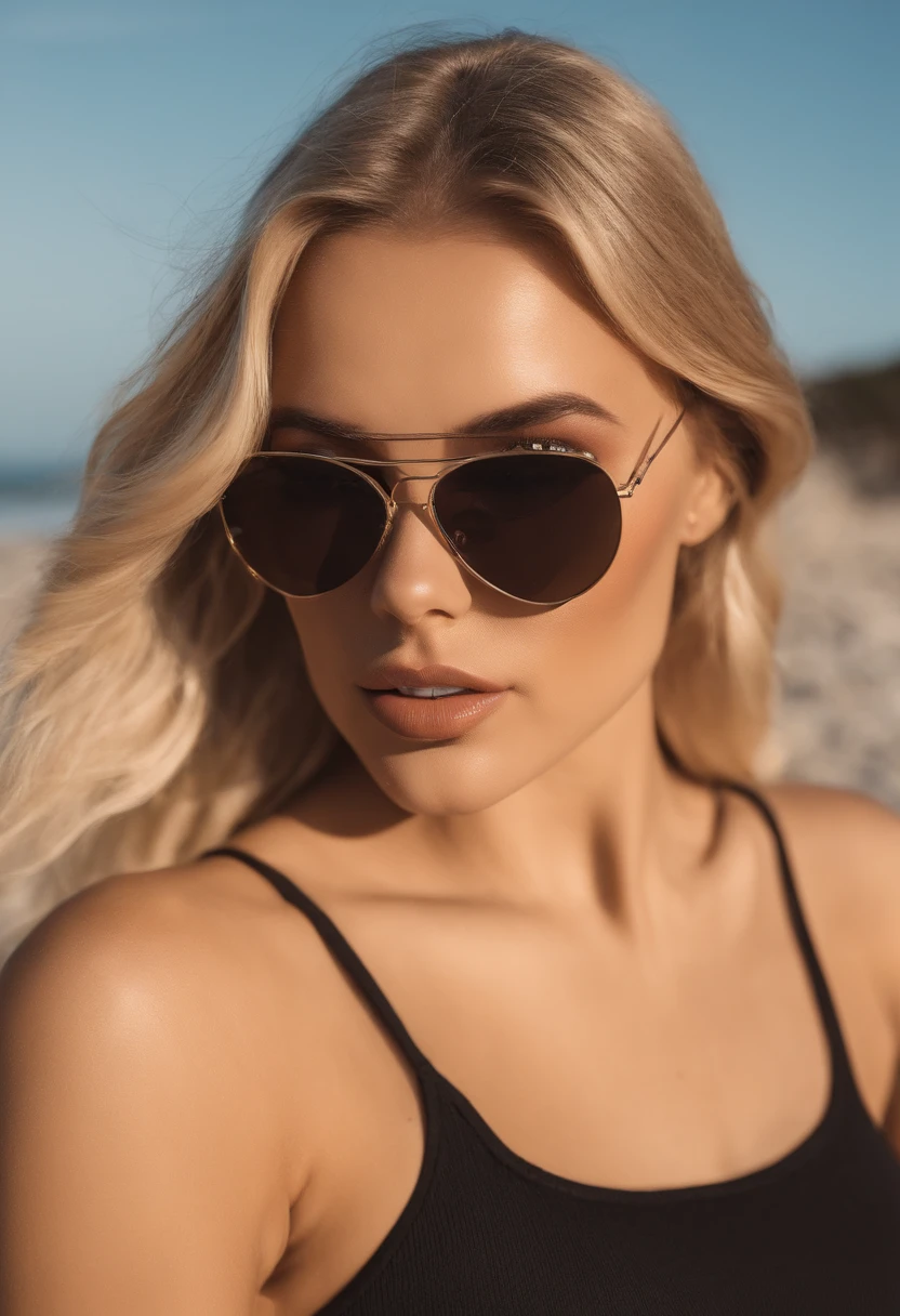 blonde woman with matching bikini posing at a beach, full sexy body aux yeux bleus, Portrait Sophie Mudd, best quality, 1girl, Portrait de Corinna Kopf, cheveux blonds et grands yeux, selfie of a young woman, ohne Maquillage, maquillage naturel, Look directly into the camera, Visage avec Artgram, dezentes Maquillage, Superbe photo du corps entier, dans la chambre, Gros seins, Blonde, latina