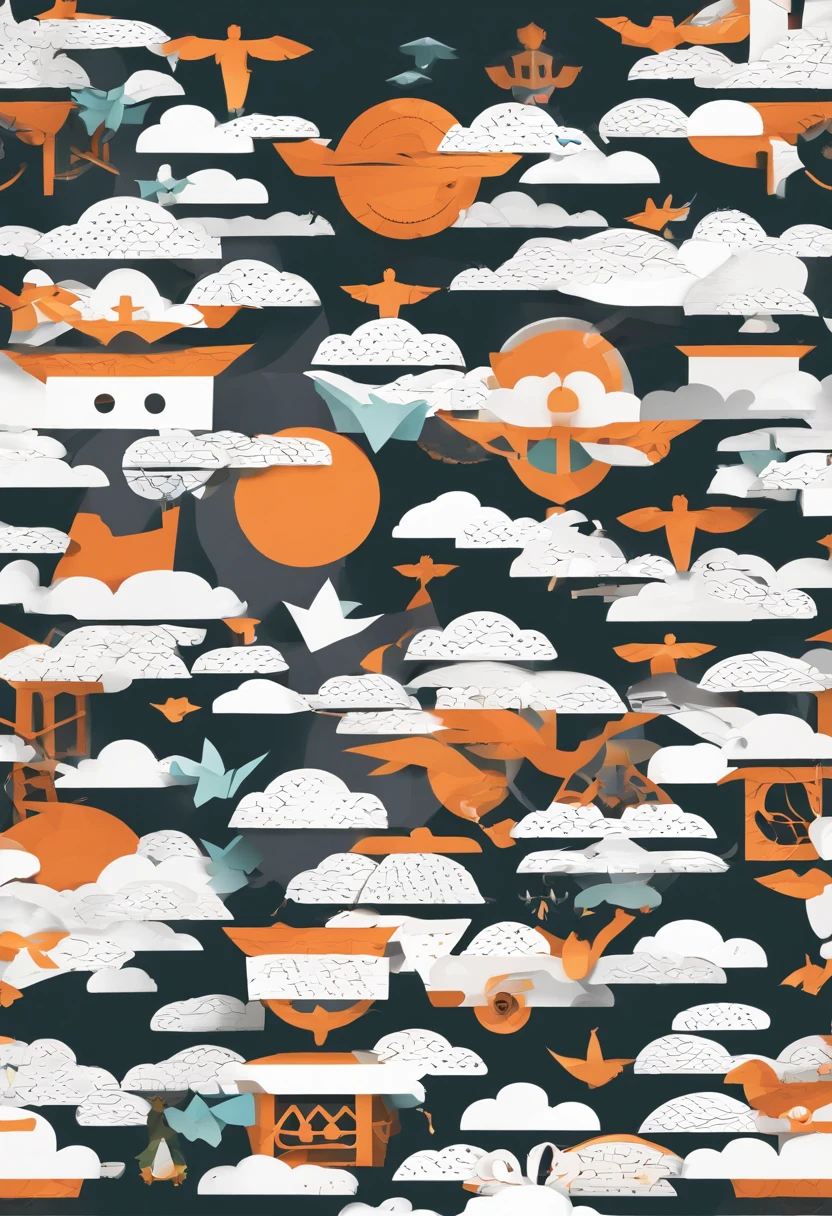 Background image of a flying game,Seamless mapping
