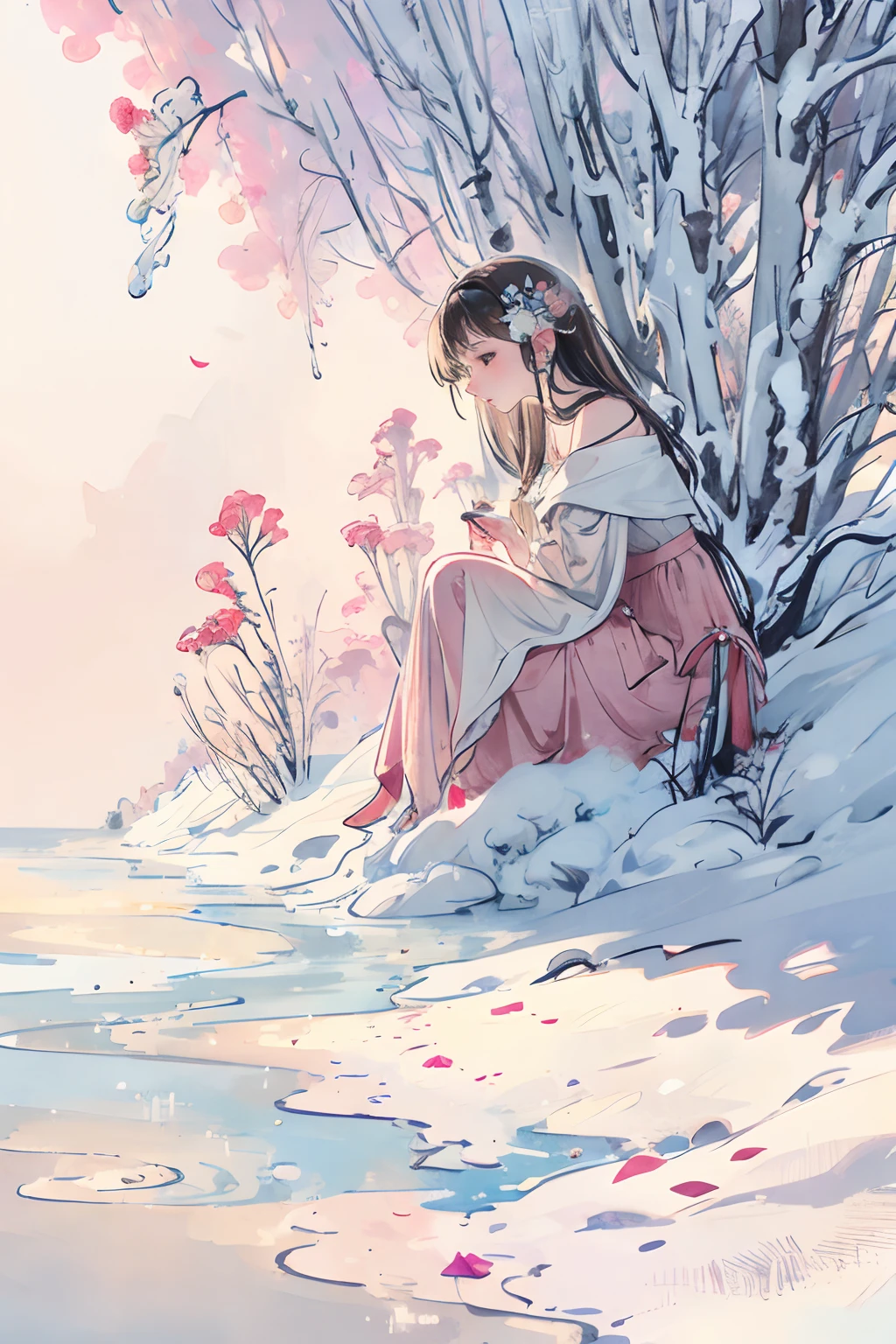 A melody that I can't hear as I nod without saying anything