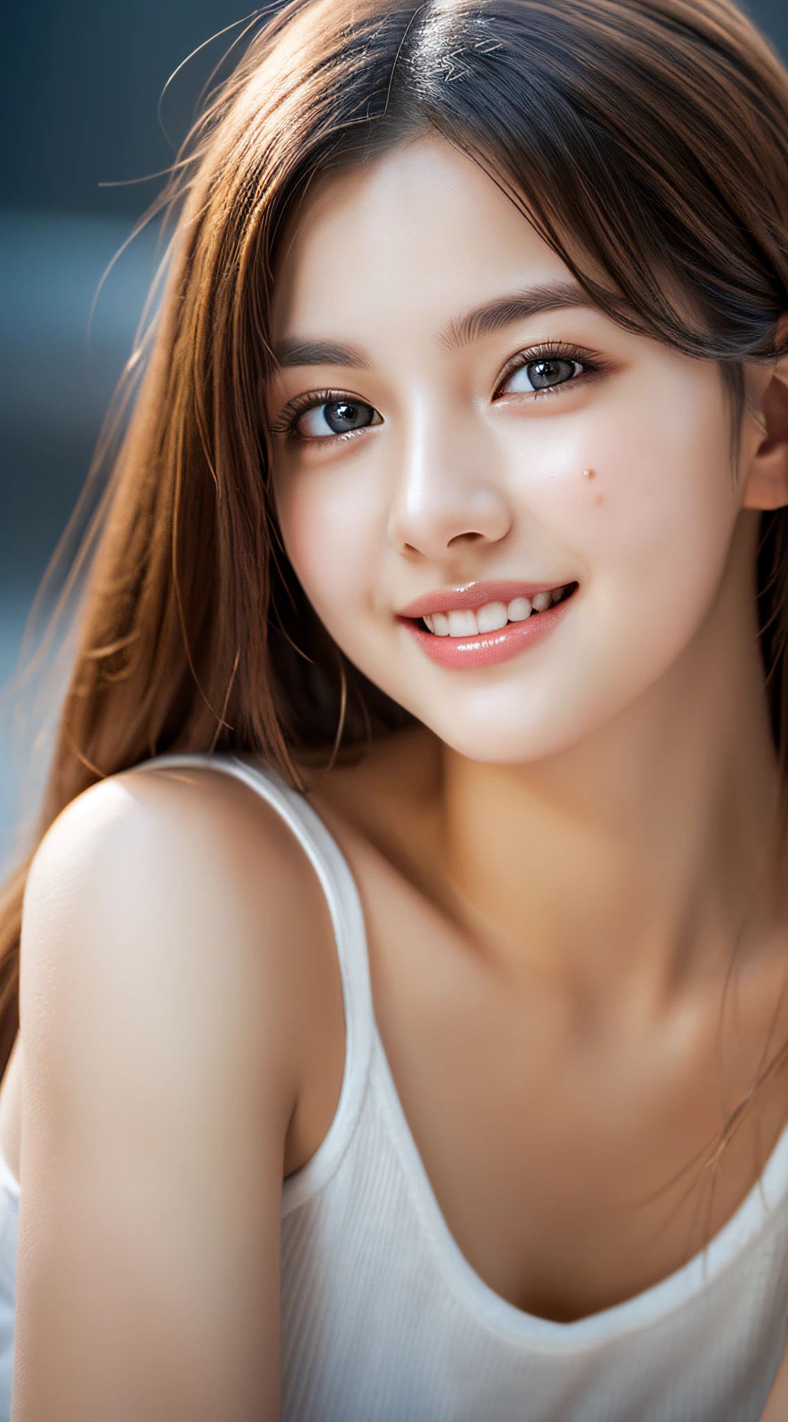 (Best Quality,4K,8K,hight resolution,masutepiece:1.2),Ultra-detailed,Realistic,Beautiful woman,Detailed eyes,Detailed lips,extra detailed face,long eyelashes,Happy smile,(Colossal tits),Vivid colors,full body Esbian