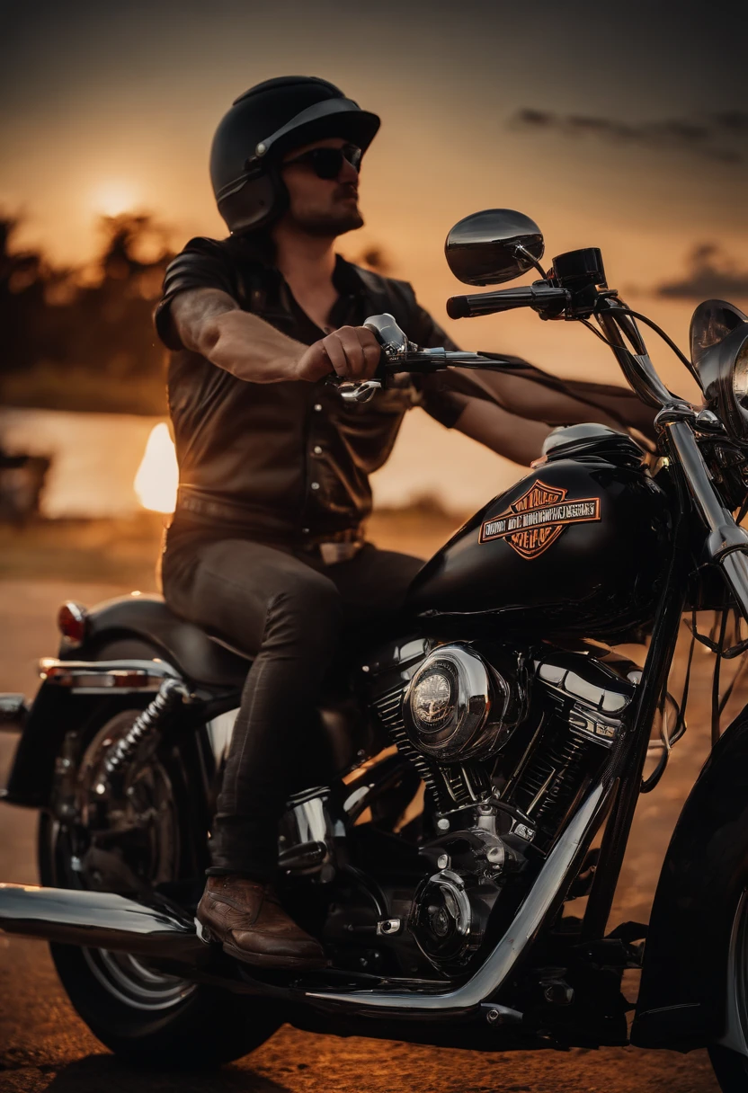 CREATE AN 80'S STYLE POSTER WITH BEER AND HARLEY DAVIDSON MOTORCYCLES, ON THE POSTER WRITE: BATIST BREW RIDERS