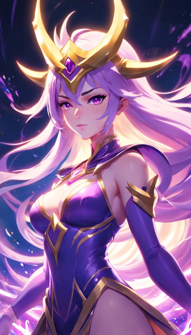 Syndra de League of Legends, Esferas em volta, Emissary Syndra of the Skin of Darkness (Traching de raias, HDR,)