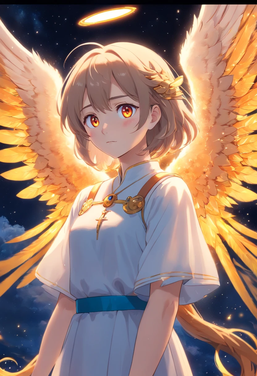 (best quality,4k,8k,highres,masterpiece:1.2),ultra-detailed,(realistic,photorealistic,photo-realistic:1.37),cosmic fallen angel, glowing bright eyes, biomechanical, creepy, terrifying, vibrant colors, luminous particles, with glowing light, Moth, Art Wallpaper, UHD Wallpaper