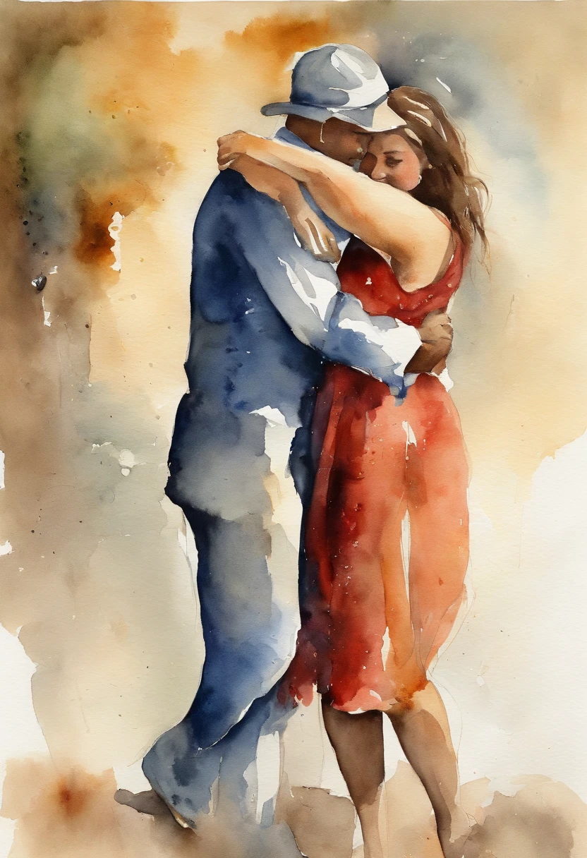Two people hugging each other, bem vestidas, Showing Affection, amizade.
