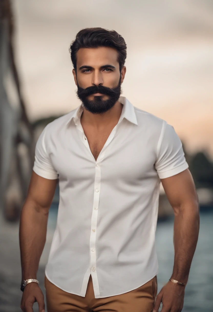 Homem com barba e bigode na camisa do brasil, best quality,4k,8k,homem muito atraente com barba, pelos faciais bem cuidados, FOFO, breath-taking, Realista, imagem ultrarrealista, Bigode Natural, macho velho,foto retrato suave 8 k, retrato muito detalhado, bigode grosso, estilo hiper-realista, Barba fina, pelos faciais curtos, Bartstoppeln, FOFO, rosto detalhado, retrato ultra realista, cabelos grisalhos,terno elegante, boca aberta,