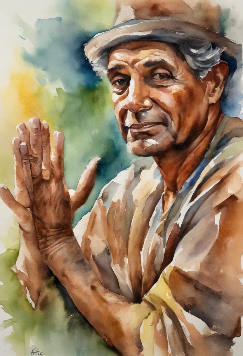 A man extending both hands forward, bem vestido, Hands Together, Countenance of a serious person, Showing Affection, amizade, Extending your hands forward, palms facing upwards, looking-into-camera, palms facing upwards, Man very close to the camera, Don't show your body below the waist, Postura disciplinada.