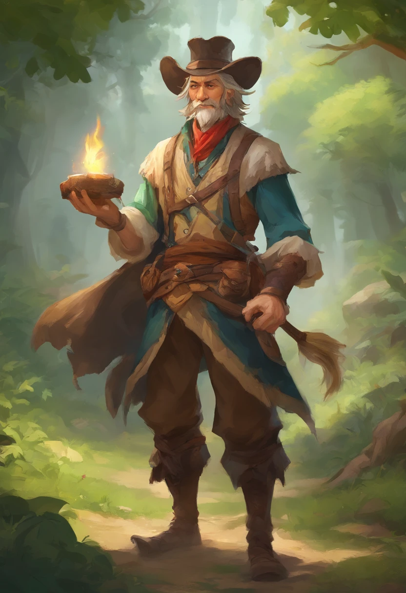 Masterpiece, Best quality, (Very detailed CG Unity 8K wallpapers), (Best quality), (Most Best Illustration), (Best shadows), Mr. Bunny, an adventurer,Wearing an explorer's hat,Carry a bag,Behind him was a dense jungle,depth of fields,Very much detail