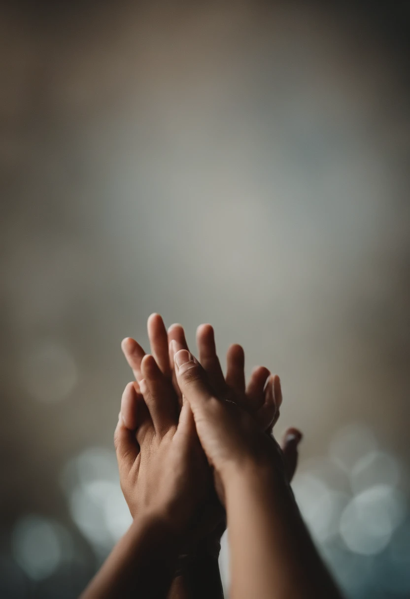A closeup of a person holding a person's hand, holding each other's hands, holding hands, offering hands, hands pressed together in an arc, through holding one hand, comforting, Blessing hands, reaching out one to the other, single pair of hands, Hands folded, compassionate, reassuring, comforting and familiar, hands protecting the face, emotionally moving, coherent hands, Touching