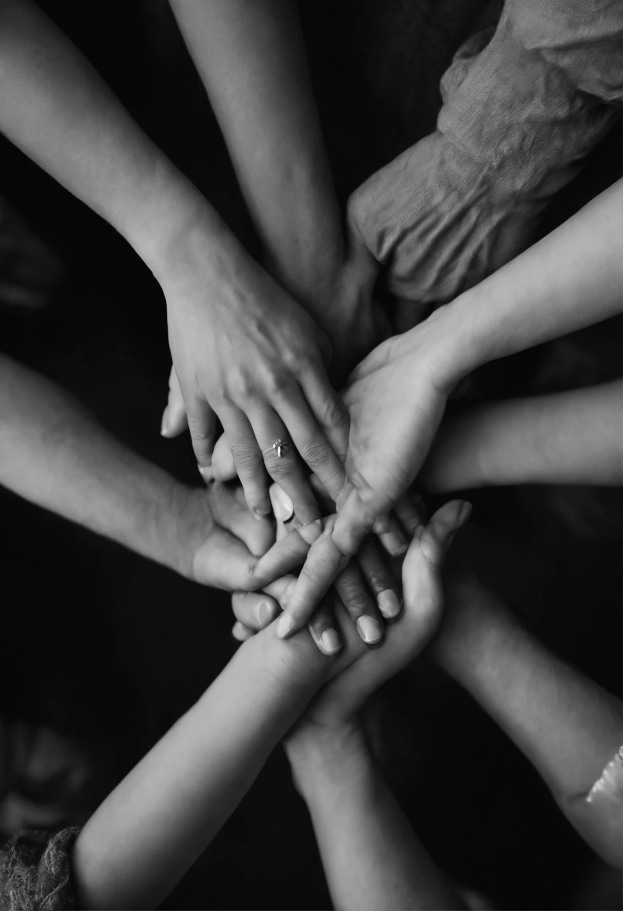 A closeup of a person holding a person's hand, holding each other's hands, holding hands, offering hands, hands pressed together in an arc, through holding one hand, comforting, Blessing hands, reaching out one to the other, single pair of hands, Hands folded, compassionate, reassuring, comforting and familiar, hands protecting the face, emotionally moving, coherent hands, Touching