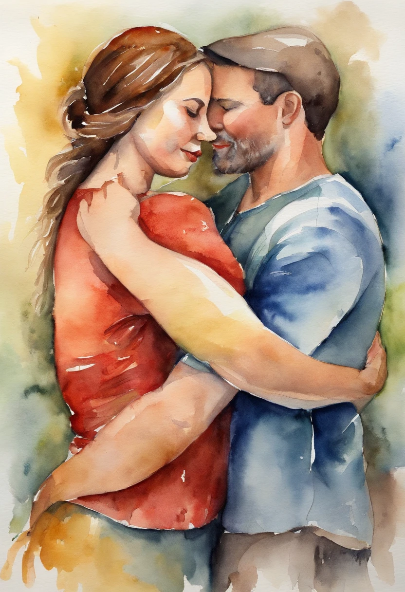 Two people hugging each other, bem vestidas, Showing Affection, amizade.