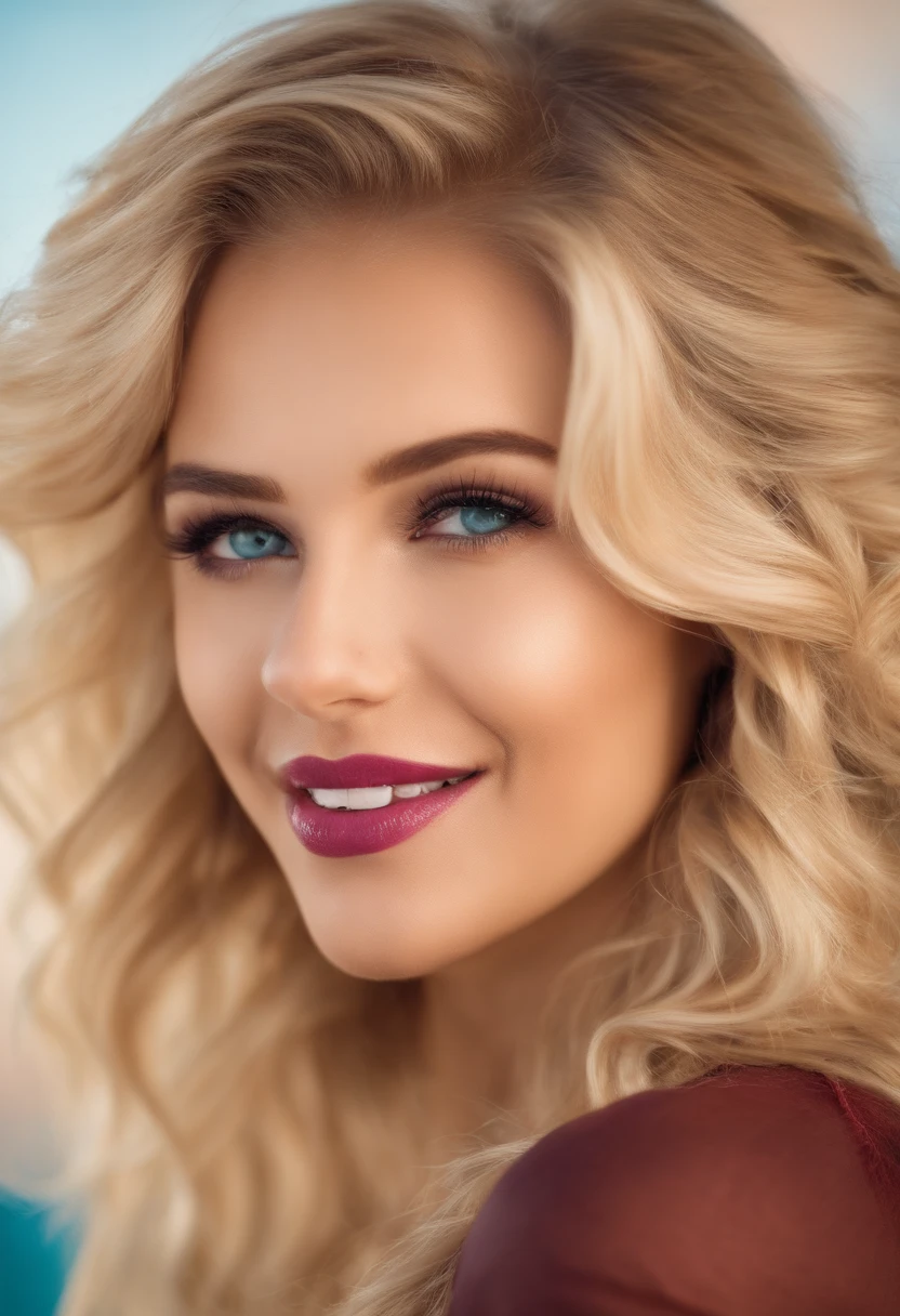 sexy blonde girl with braces
