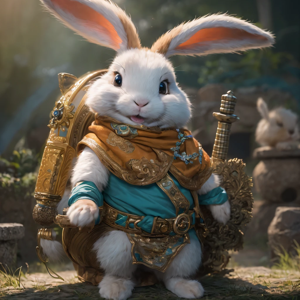dventure Rabbit(Extremely detailed Cg Unity 8K wallpaper,Masterpiece, Best quality, Ultra-detailed)In the movie, he plays the adventure rabbit,The performance of the Adventure Bunny is very natural and smooth,The Adventure Rabbit will be the humor of the Yellow Medicine Master、Funny、Adventure Rabbit affectionate、Boldness and other characteristics are vividly expressed,Let the audience have a strong interest and love for the role of the adventurous rabbit, and play the role of the three princesses in the movie,The performance of the Adventure Bunny is very humorous and hilarious,She will be the naughty of the three princesses、adolable、Characteristics such as willfulness and boldness are well expressed,Let the audience have a strong interest in and love her role as Ouyang Feng in the movie,His performance is very natural and humorous,He will make out with Ouyang Feng、Infatuated adventure rabbit、Characteristics such as persistence and madness are well expressed,Let the audience have a strong interest and love for his role, and play Hong Qigong in the movie,The performance of the Adventure Bunny is very funny and humorous,The Adventure Rabbit will eat Hong Qigong's gluttony、adolable、Interesting and bold features are well expressed,Let the audience have a strong interest in the role of the adventure rabbit and love to play the little sister in the movie,The performance of the Adventure Bunny is natural and cute,She will be the naivety of the senior sister、Adventure bunny cute、Characteristics such as willfulness and boldness are well expressed,Let the audience have a strong interest in the character of the adventure rabbit,Love children,Blue eyes with long blonde hair and sparkling gothic lights)Adventure Rabbit