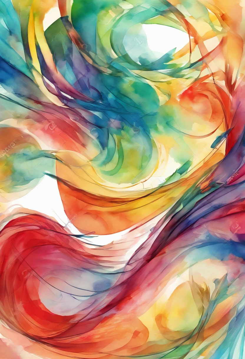 3d aquarela abstrata,fundo escuro,high resolution,alta qualidade,colorido,verde,vermelho,azul