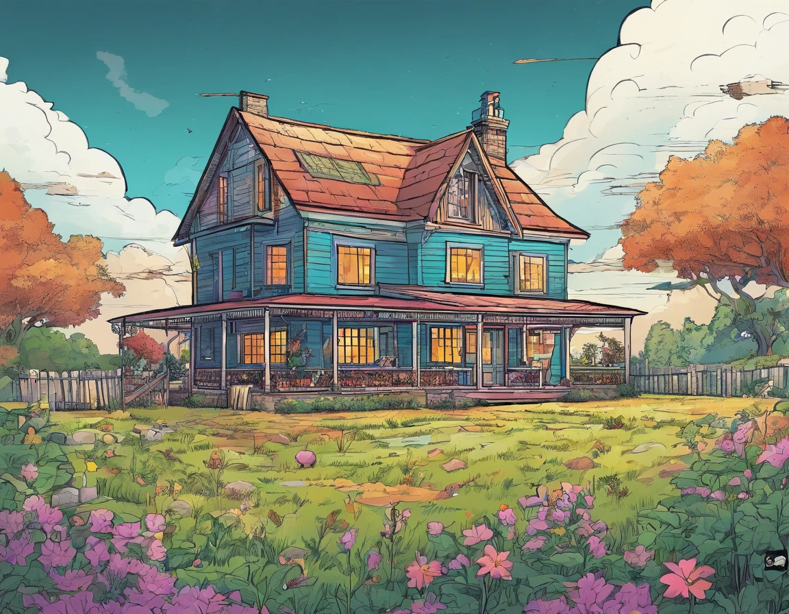 Field farmhouse，Many, many pests eat crops