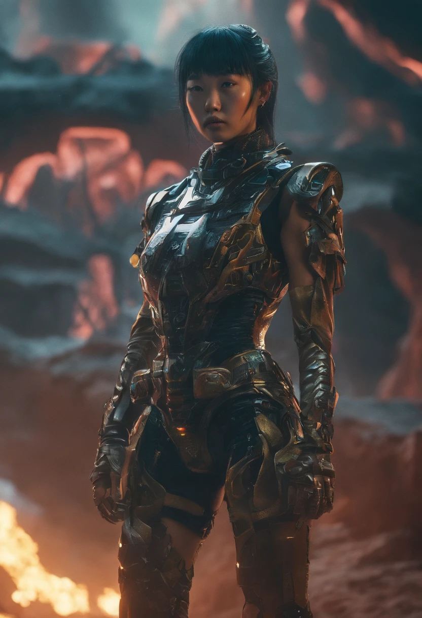cinematic cgsociety,,Tropical canyon battle scene、Chinese big breasts、Quaint、three kingdom、ember、100 people、Telephoto vista(CG)、Intense CG battles、high detal、masuter piece、NSFW,Multi-layered long-sleeved gauze garment,Quick-drying vest,Linen sweater,Crocodile skin cape,golden shoulder pads, Silver hammer pattern cape, Burgundy body hair,Water vapor female spy,Shower buttocks green fruit milk jelly flat chest,Pine silk fish net knee brace space dance,Hexagonal prism,Put on a pineapple knife sprinkled with gold,extremely happy,Zhou Dongyu(Tropical canyon battle scene)((Scenes))(Extremely detailed Cg Unity 8K wallpaper,Masterpiece, Best quality, Ultra-detailed)He played Huang Yaoshi in the movie,