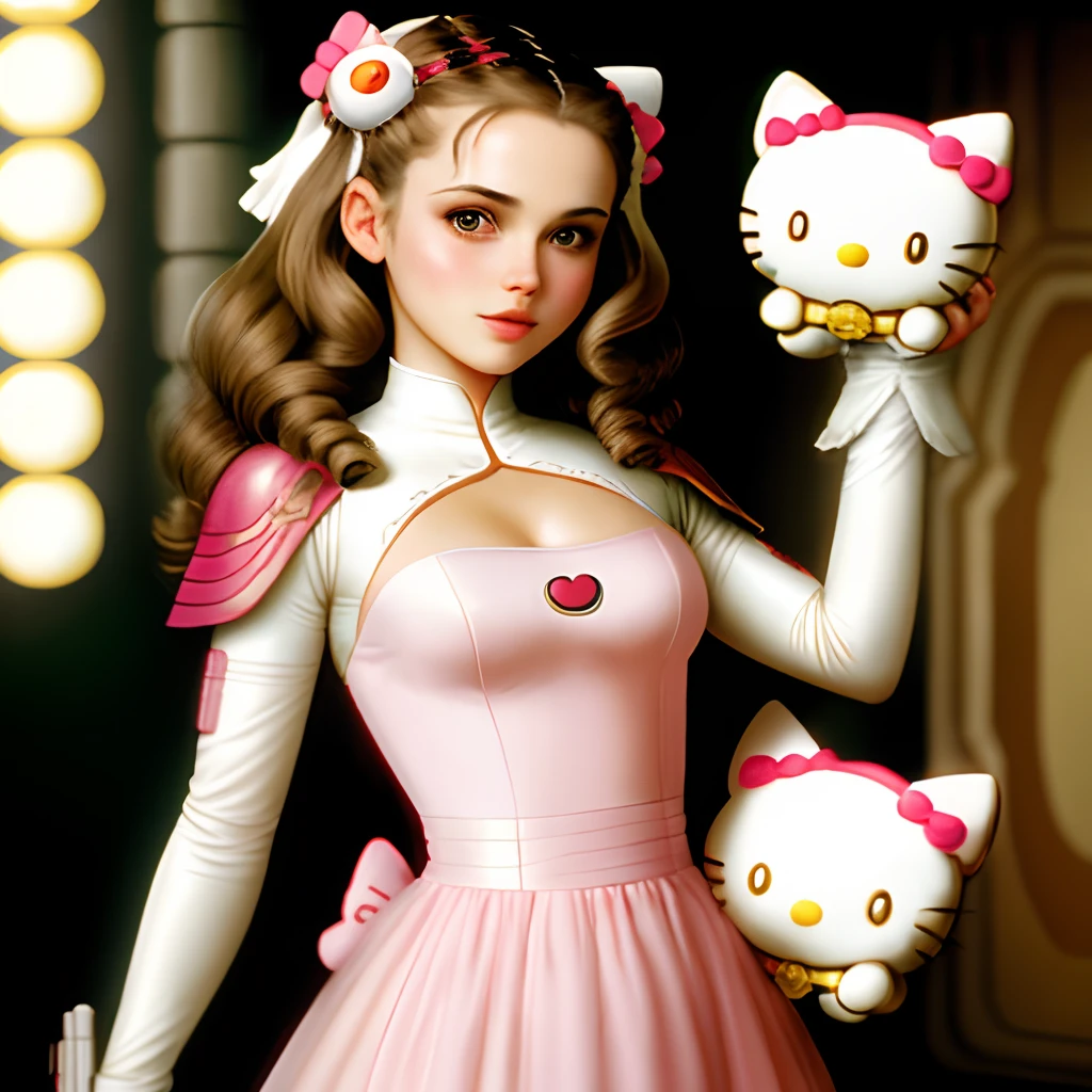 Padme amidala holding hello kitty