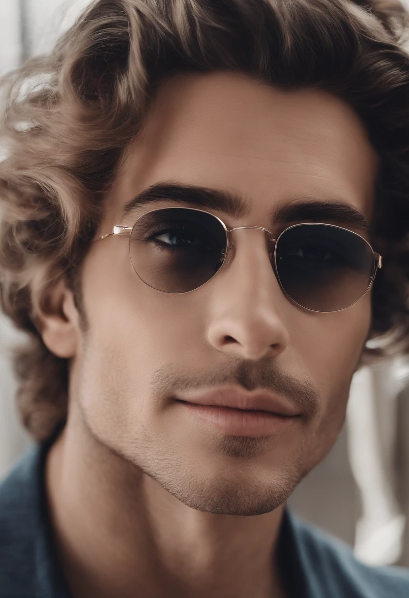 Crie uma imagem estilo disney de um homem de 35 anos, branco, bonito, de olhos azuis, sorriso largo, rosy lips
