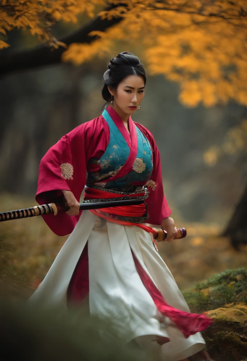 Samurai,mulher,peitos grandes,espada,