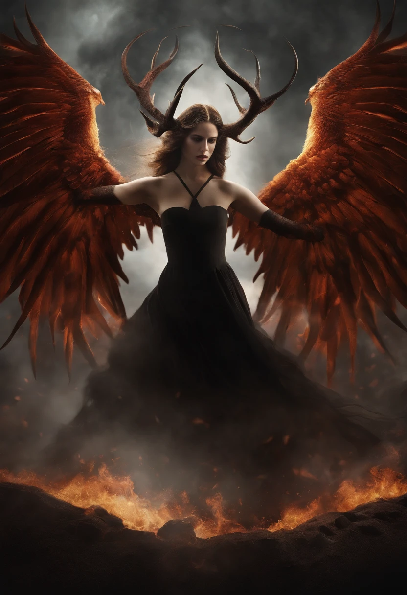 (pele escura), (demon horns), seios grandes, Immortal temptation takes over my mind Condemned Fallen weak on my knees, summon the strength Of mayhem I am the storm that is approaching Provoking black clouds in isolation I am reclaimer of my name Born in flames, I have been blessed My family crest is a demon of death Forsakened, I am awakened A phoenix's ash in dark divine Descending misery Destiny chasing time Inherit the nightmare, surrounded by fate Can't run away Keep walking the line between the light Led astray Through vacant halls I won't surrend5r The truth rev5aled in eyes of ember We fight through fire and ice forever Two souls once lost, and now they remember I am the storm that is approaching Provoking black clouds and isolation I am reclaimer of my name Born in flames, I have been blessed My family crest is a demon of death Forsakened, I am awakened A phoenix's ash in dark divine Descending misery Destiny chasing time Disappear into the night Lost shadows left behind Obsession's pulling me Fading, I've come to take what's mine Lurking in the shadows under veil of night Constellations of blood pirouette Dancing through the graves of those who stand at my feet Dreams of the black throne I keep on repeat A derelict of darkness, convocado das cinzas O marionetista congrega todas as massas Puxando cordas, twisting minds as blades hit You want this power? Then come try and take it Beyond the tree Fire burns Secret love Bloodline yearns Dark minds embrace Crimson joy Does your dim heart Heal or destroy? Enterre a luz no fundo do Cast aside, there's no going back home We're burning chaos in the wind Adrift in the ocean alone