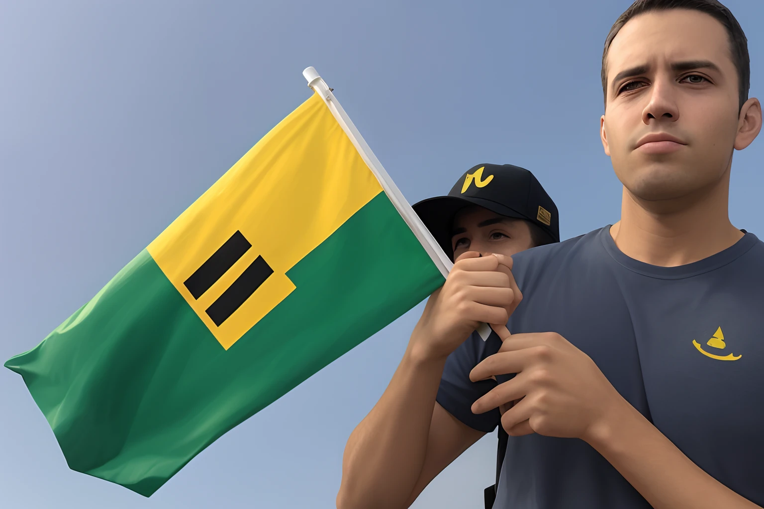 Me crie uma bandeira nacionalista com o nome de um homem chamaod Delgado