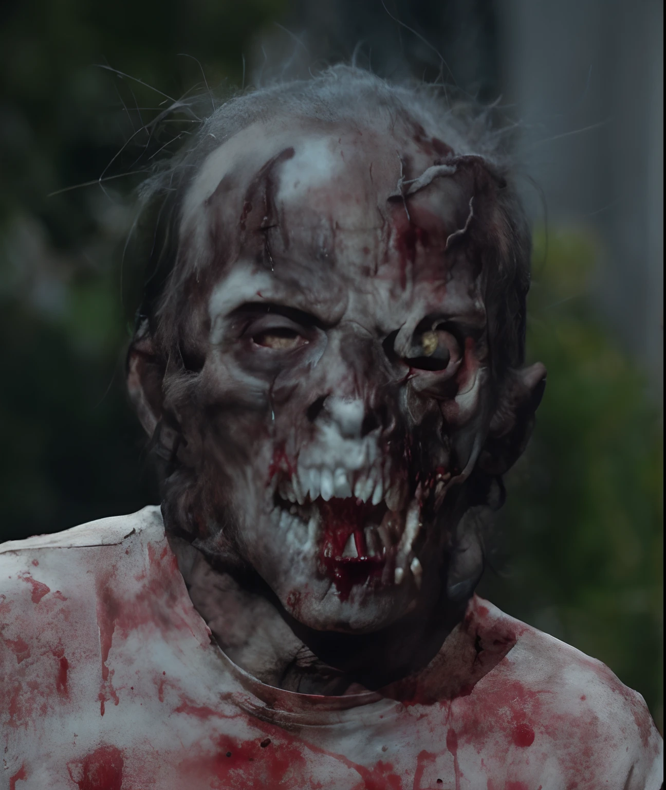 (Best quality, 8k, 32k, Masterpiece, UHD:1.2), scary, blood, austere, demon, creepy, bloody, monster, zombie