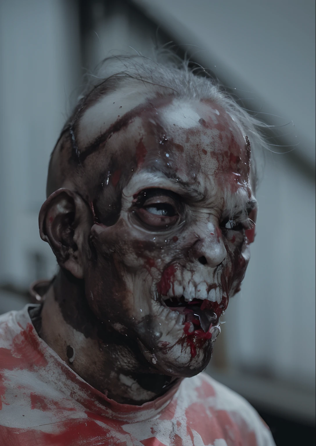 (Best quality, 8k, 32k, Masterpiece, UHD:1.2), scary, blood, austere, demon, creepy, bloody, monster, zombie