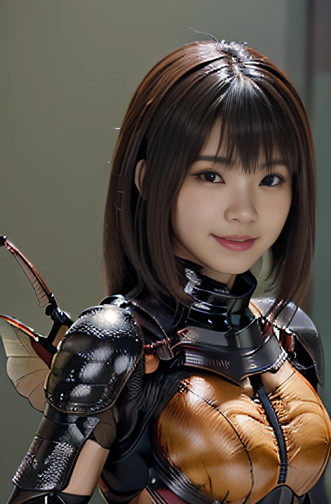 (high resolution,masterpiece,best quality,extremely detailed CG, anime, official art:1.4), realistic, photo, amazing fine details, all intricate, gloss and shiny,awesome many layers, 8k wall paper, 3d, sketch, kawaii, illustration,( solo:1.4), perfect female proportion,villainess, (fusion of dark brown cockroach and lady:1.4), (brown cockroach form lady:1.2), (brown cockroach lady:1.2), (fusion:1.2), (solo:1.4), (evil smile:1.2), muscular, abs, (cockroach brown exoskeleton bio insect suit:1.4), (cockroach brown exoskeleton bio insect armor:1.2), (brown transparency cockroach wing:1.4), (brown cockroach antennae:1.3),