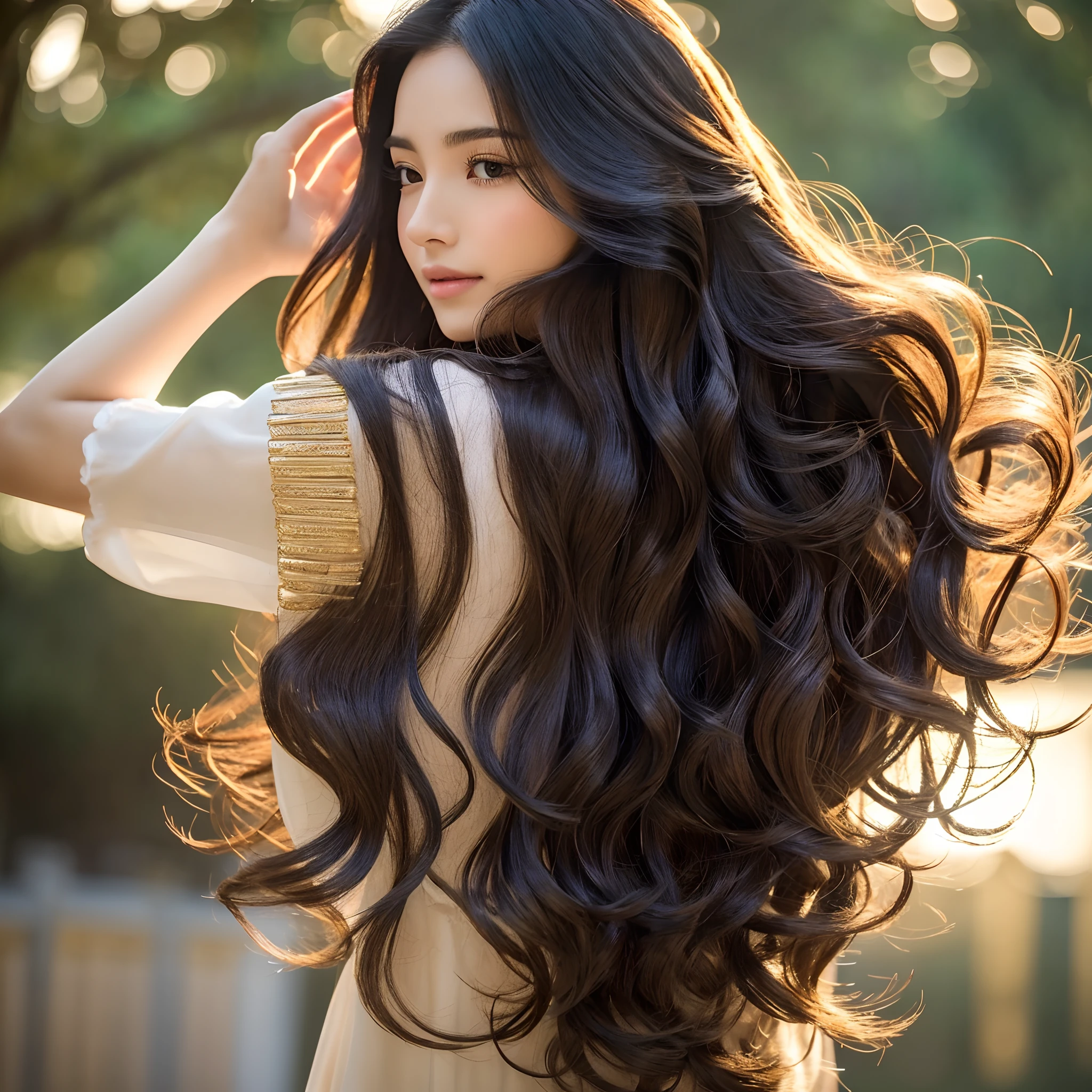in woods、forest fae、masterpiece、top-quality、solo、(paler:1.04)、(Curta:1.15)And(Curvaceous)femele(flawless skin:1.11)And(teats:1.1)、full body Esbian、Beautiful standing figure、high angle and((Women's Suits:1.3))、(face perfect:1.1)with an intricate(high detal:1.1)Body、covering the navel、hiding breast、covers、eyes up、s lips、wings grow on the back,、Gorgeous brown long wavy hair、photographed by lee jeffries nikon d850 film stock photograph 4 kodak portra 400 camera f1.6 lenses Rich colors Ultra-realistic textures Dramatic lighting Art Station Cinestar 800 Unreal Engine Trends