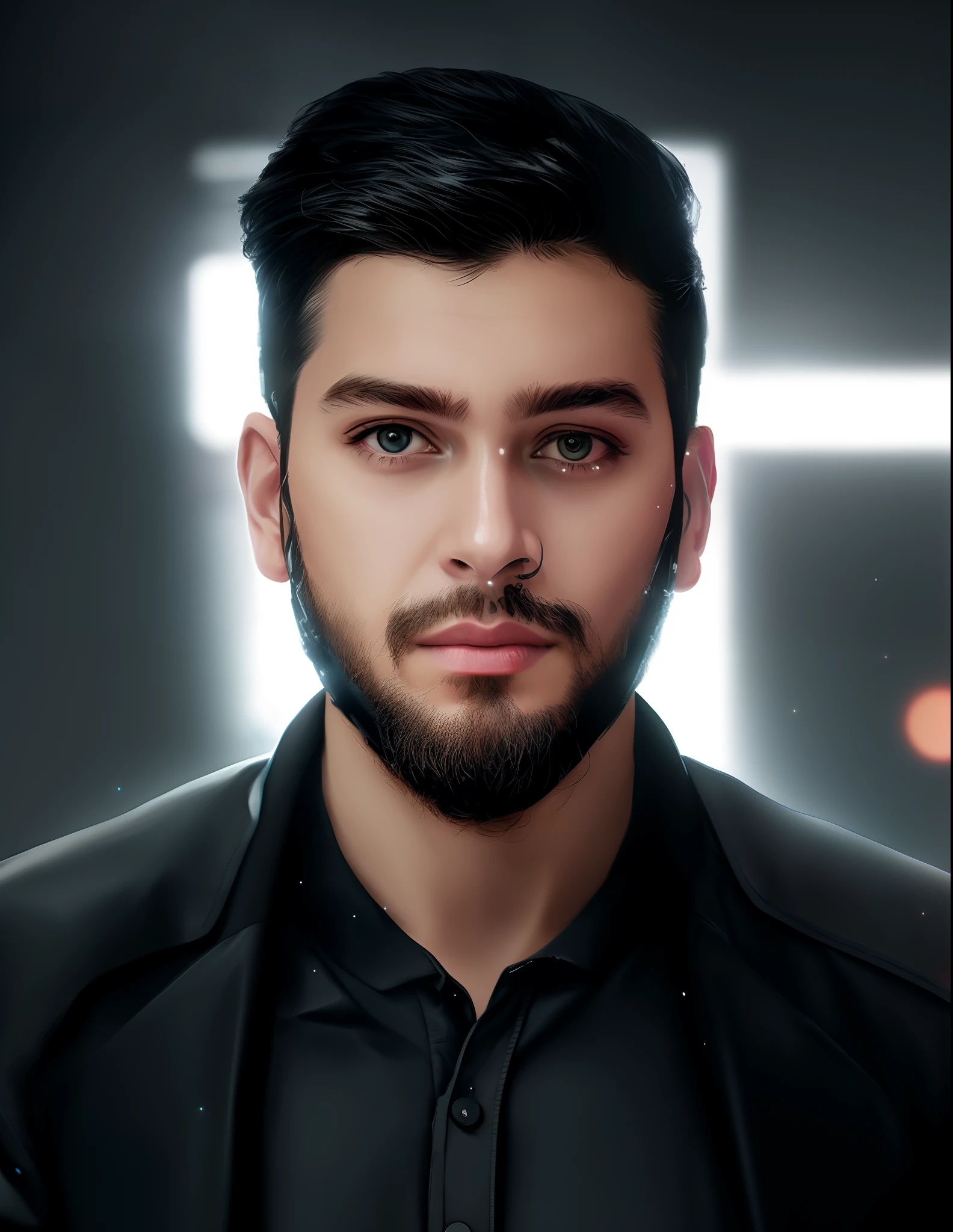 change background ND DRESS IN CYBERPUNK