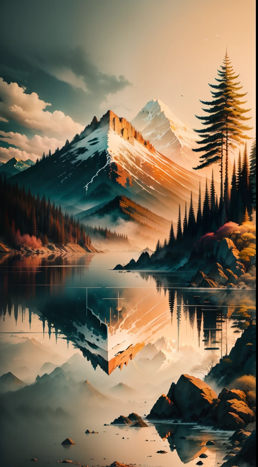 mont，Eau，the trees