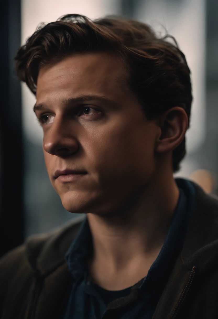 Portrait of a fat Tom holland