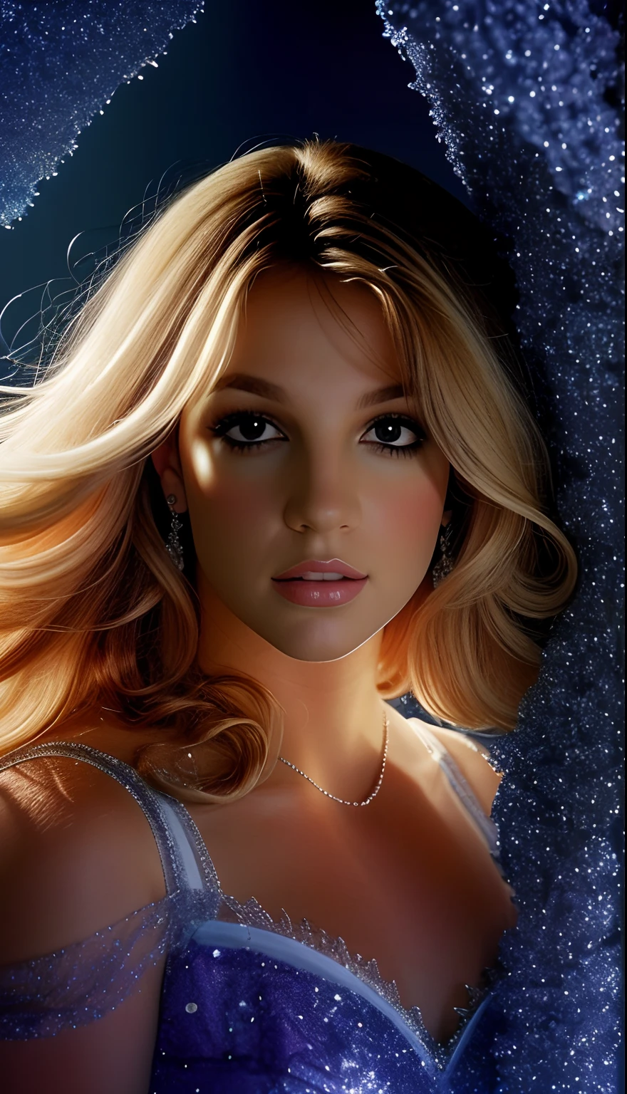 britney spears com cabelos brancos e  usando uma coroa, retrato bonito da arte da fantasia ultra realista, retrato de fantasia fosco detalhado, retrato bonito da fantasia realista, Retrato de uma rainha elfa, bela arte de fantasia,Um retrato impressionante de uma deusa, closeup fantasy with water magic, arte de fantasia detalhada, melhor qualidade, realista, realista, Award-Winning Illustration, (rosto altamente detalhado e textura da pele), (corpo inteiro), (detalhe complicado: 1.2), (detalhe fino), (detalhe complicado), (cinematic lights, luz de fundo de melhor qualidade), lines sharp, foco nítido, Arte Oficial, unidade 8k papel de parede , Absurdo, inacreditavelmente absurdo, tamanho de arquivo enorme, Garota nua ultra- , Arte de Fantasia, RTX,((Foto de encerramento-up by award-winning studio)), , (cale a boca), , perfect hands, lindos olhos detalhados, rosto perfeito