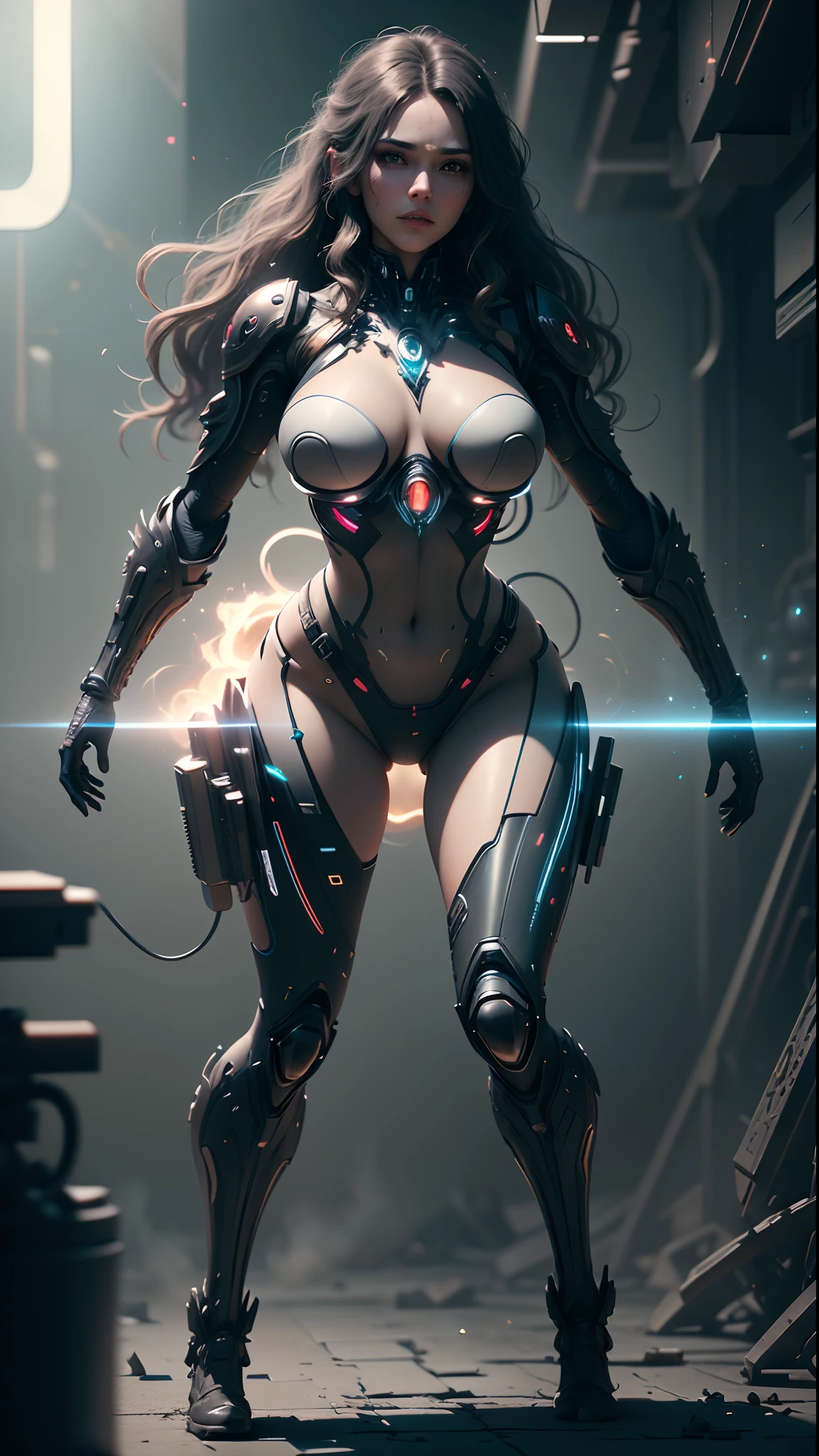 ((Best quality)), ((masterpiece)), (detailed:1.4), 3D, an image of a beautiful cyberpunk female with thick voluminous hair,light particles, pure energy chaos antitech,HDR (High Dynamic Range),Ray Tracing,NVIDIA RTX,Super-Resolution,Unreal 5,Subsurface scattering,PBR Texturing,Post-processing,Anisotropic Filtering,Depth-of-field,Maximum clarity and sharpness,Multi-layered textures,Albedo and Specular maps,Surface shading,Accurate simulation of light-material interaction,Perfect proportions,Octane Render,Two-tone lighting,Wide aperture,Low ISO,White balance,Rule of thirds,8K RAW