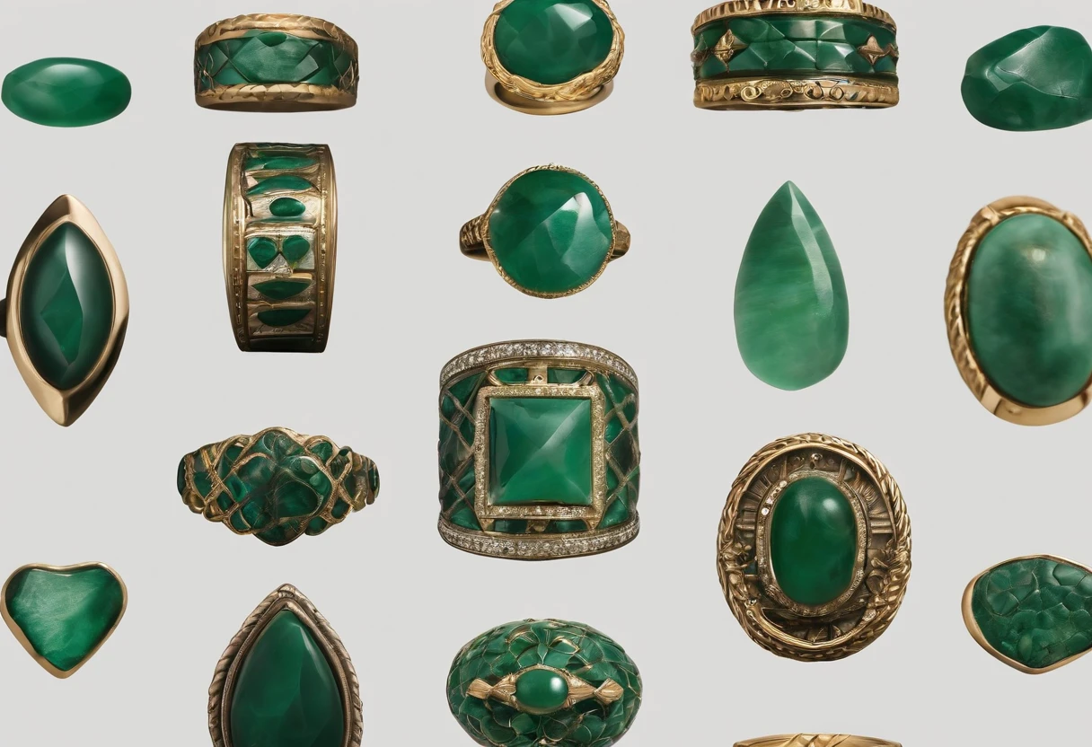Emerald ring,Saddle rings,Simple,atmospurate,Fashionab,Men's rings,Set in 18K gold,Rings in 18K gold,Solid gold ring,The surface is inlaid with a saddle-shaped jadeite。