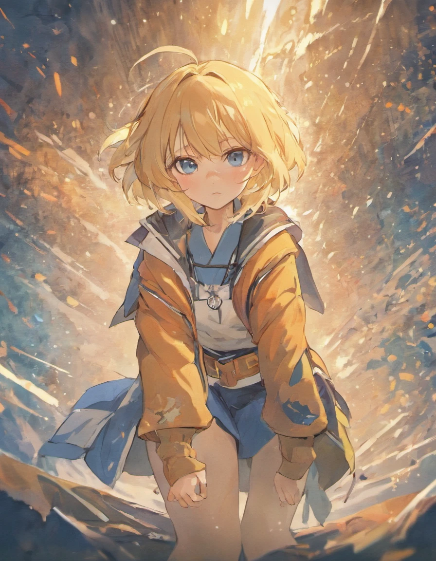 Wattson(APEX),Blue-eyed girl with short blonde hair,Wearing clothes that look like orange, blue and white work clothes,wraith(APEX),Light blue-eyed girl with black hair tied up above her head,Dressed like a ninja,Two girls hugging,White sandy beach,Bright atmosphere