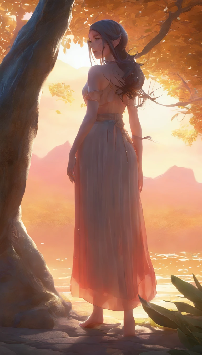 1girl, barefoot, feet, skirt, breasts, outdoors, looking_at_viewer, tree, blush, bare_legs, sitting, solo, large_breasts, black_skirt, mole, legs, bare_shoulders, toes, thighs, shirt, off_shoulder, sidelocks, bush, day, long_sleeves, leg_hug, mole_under_eye, pleated_skirt, mole_under_mouth, "glow effects, godrays, Hand drawn, render, 8k, octane render, cinema 4d, blender, dark, atmospheric 4k ultra detailed, cinematic, Sharp focus, big depth of field, Masterpiece, colors, 3d octane render, 4k, concept art, trending on artstation, hyperrealistic, Vivid colors, extremely detailed CG unity 8k wallpaper, trending on CGSociety, Intricate, High Detail, dramatic", anime coloring, anime screencap, sweating, steaming body, fog