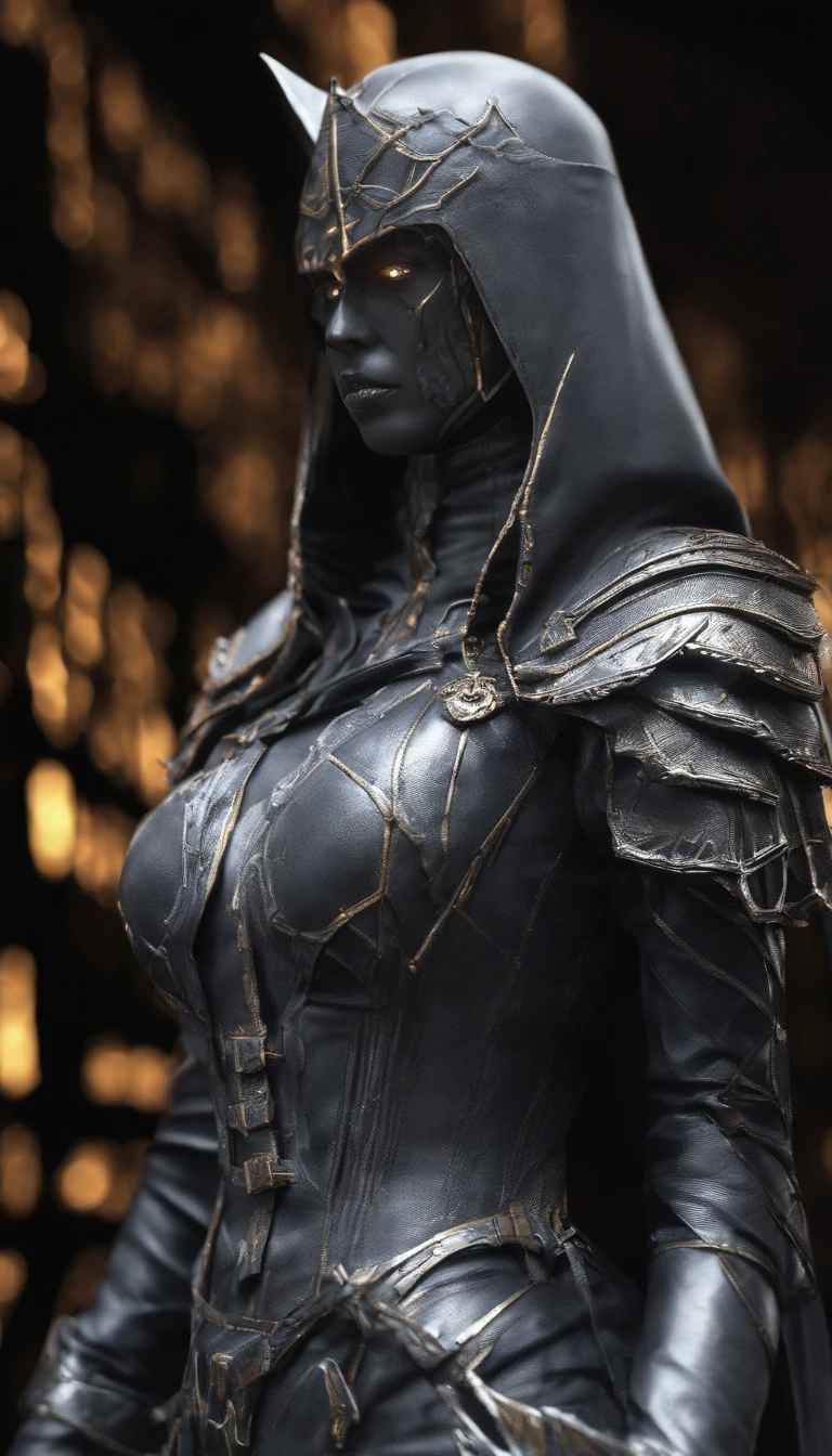 yellow eyes, pointy ears, sweating, glowing eyes, heavy breathing, female focus, 1girl, breasts, gloves, large_breasts, uniform, solo, cape, black_gloves, long_sleeves, buttons, parted_lips, upper_body, military_uniform, military, aiguillette, looking_at_viewer, lips, double-breasted, closed_mouth, "glow effects, godrays, Hand drawn, render, 8k, octane render, cinema 4d, blender, dark, atmospheric 4k ultra detailed, cinematic, Sharp focus, big depth of field, Masterpiece, colors, 3d octane render, 4k, concept art, trending on artstation, hyperrealistic, Vivid colors, extremely detailed CG unity 8k wallpaper, trending on CGSociety, Intricate, High Detail, dramatic", anime coloring, anime screencap, sweating, steaming body, fog