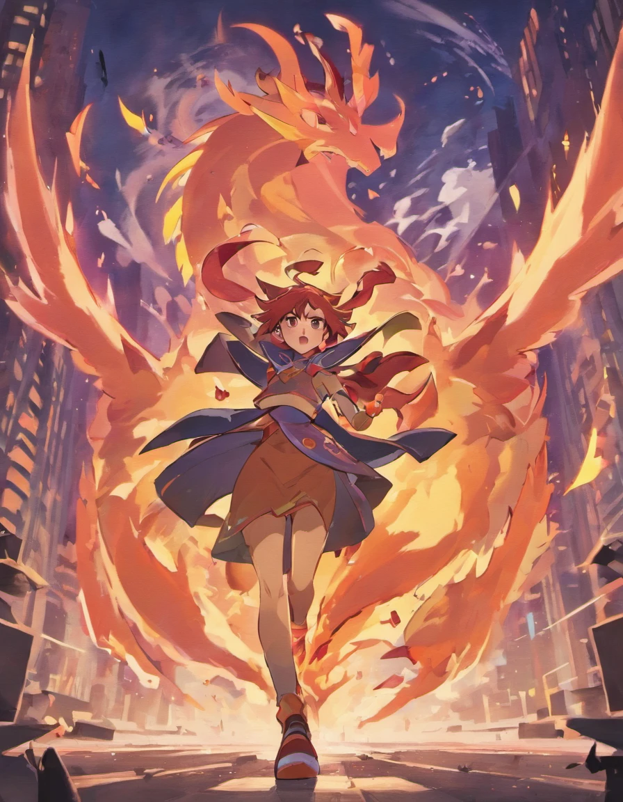 Dande(A pokémon),Strong Men,Charizard's fang-like beard,Purple long hair,Standing hair grows above the left and right ears,The hair on the back is bouncing,A sword and shield are depicted on a black uniform,I'm in a place that looks like a stadium based on pink,a smile,Golden eyes,Lashes,Big eyes,Rin々Eyebrows,Black cap
