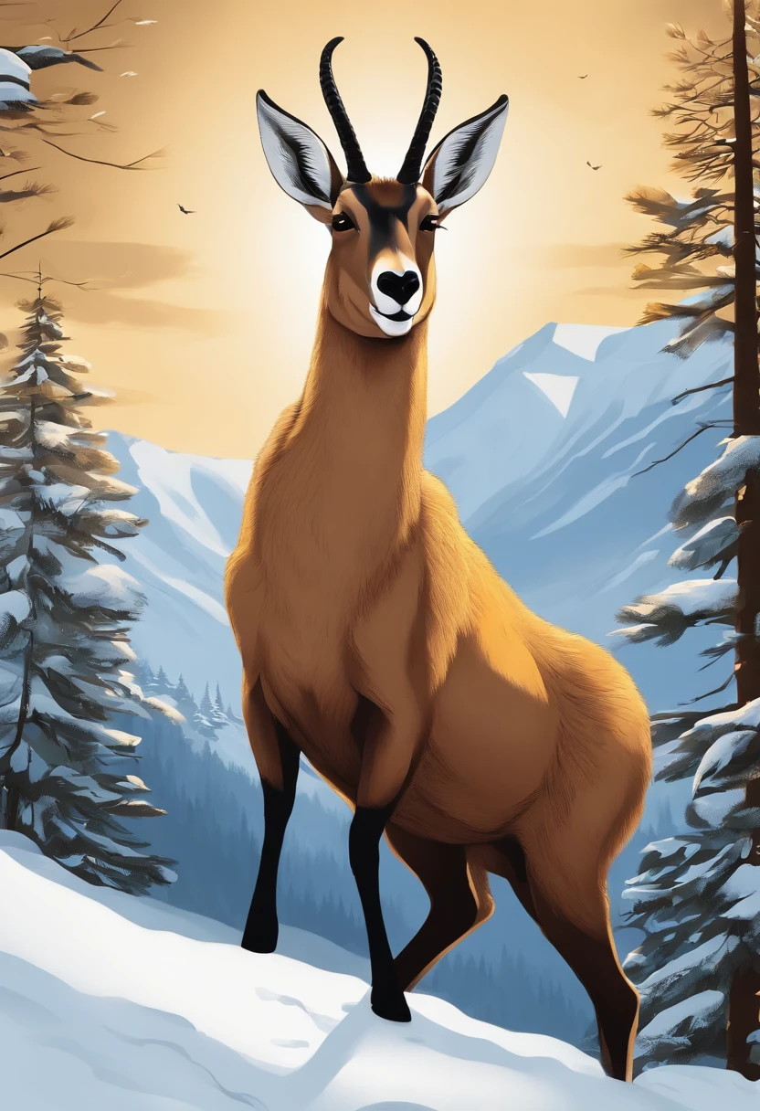Chamois cartoon