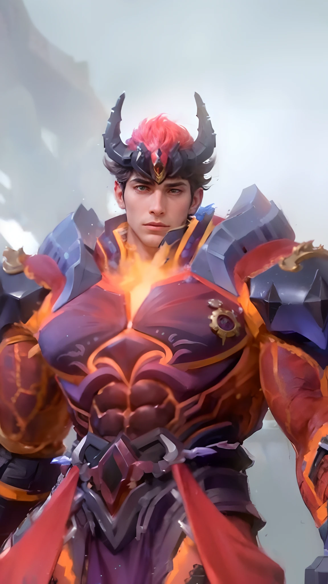 (Intricate Details, Masterpiece, Best Quality, High Resolution, 8k), (1man), (male:1.2), mature, dandy face, finely detailed eyes and face, toned body, masculine appeal, commanding presence, hot stud, bulging biceps and triceps, well-developed quadriceps and hamstrings, light skin, burgundy straight layered bangs hair, aquamarine eyes,  ornate details,  portrait, solo, half shot, looking down, detailed background, detailed face, (cogpunkai, cogpunk theme:1.1),  tech-mage,   [magic|technology], melding of spellcraft and advanced technology,  intricate [spellcasting clothes|mechanical gear], gear shaped glyphs,  ancient crystals,  [gears|ancient spell],  floating particles,  [innovative|enchanting] aura, high tech vehicle in background,   , finely detailed background, Depth of Field, VFX, young man and handsome