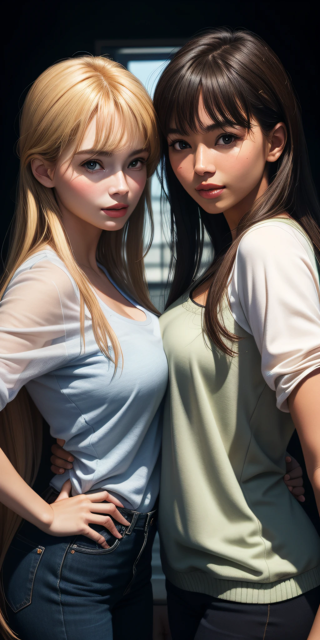Realistic, large breasts, chest close, (Photorealistic:1.37), Highest Quality, beautiful influencers, masterpiece, high resolution, (Healthy skin tone), Cinematic