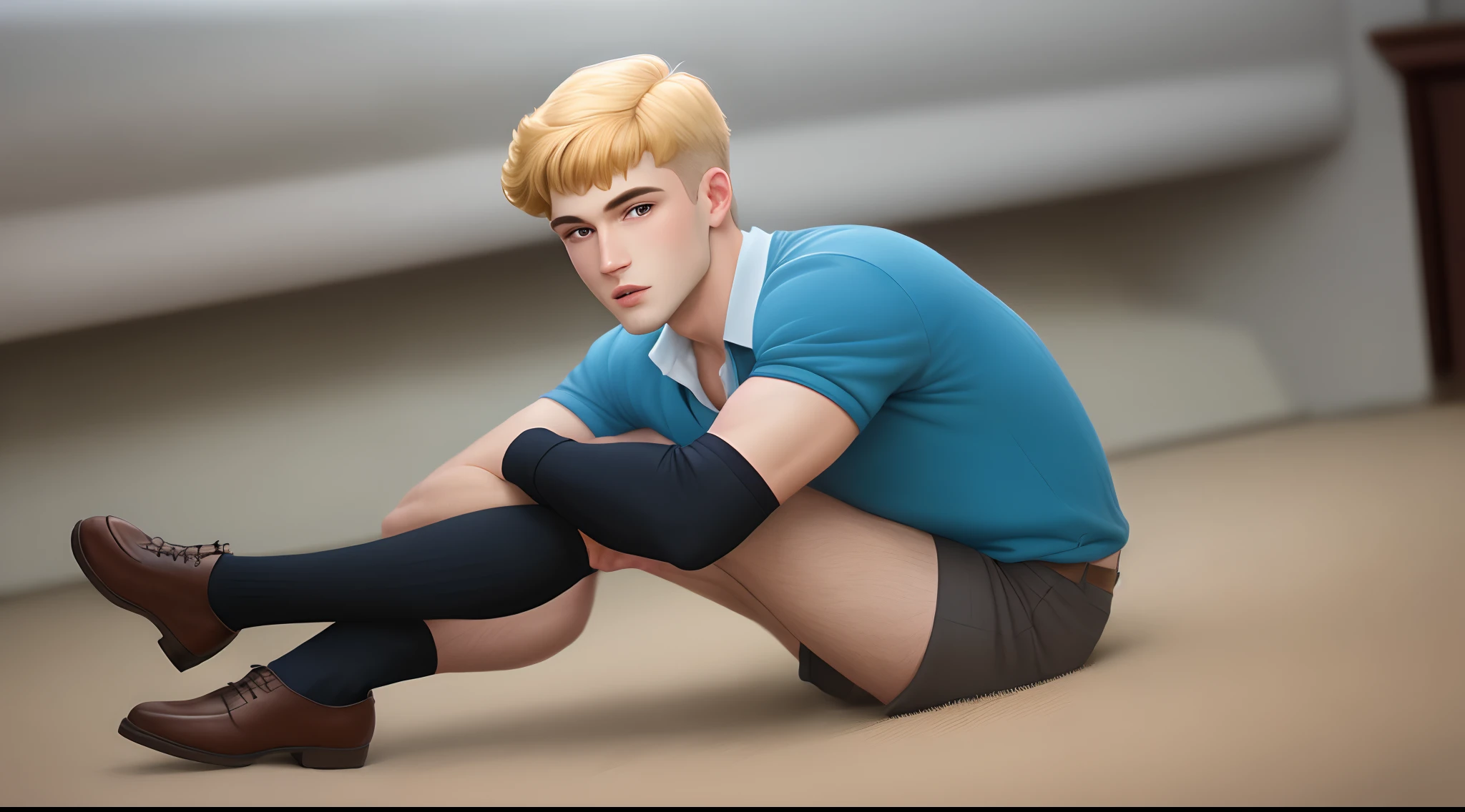 Fred Jones in long black socks