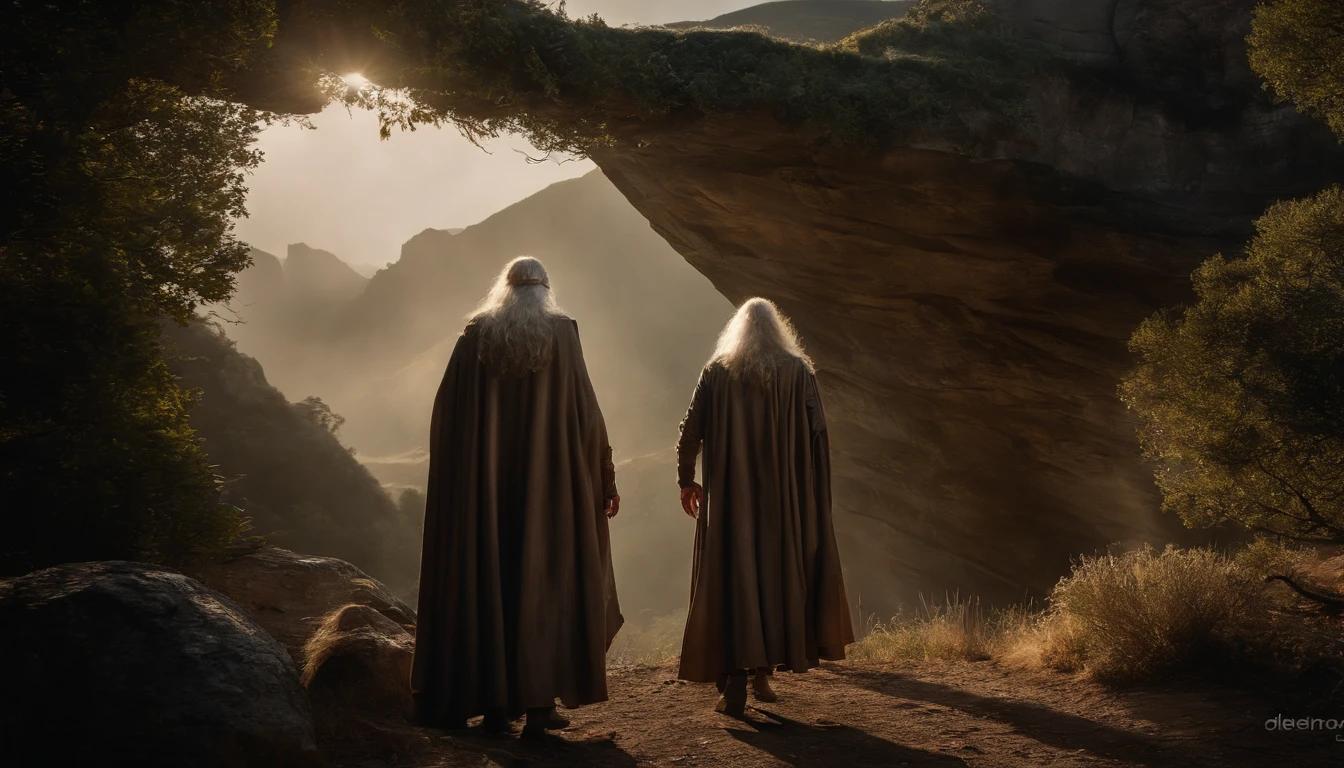 (Cinematographic photo:1.3) de (Ultra detalhado:1.3) foto da obra de arte mais bonita do mundo com suave lustroso, ((Gandalf's rugged muscular epic heroic fantasy, o Btanco, in a dynamic posture)), peito, rosto cheio,(fundo escuro:1.4) (epic realistic, hdr, detalhes intrincados, hiperdetalhado, cinemactic, luz de aro, silenciado: 1.5), ((fantastic location, majestoso ambiente desordenado)), poros da pele, very dark lighting, sombras pesadas, rosto detalhado e detalhado, (foto realista, dramatic, escuro, foco nítido, 8k), (danificado velho vestido de couro danificado: 1.5), (intrincado: 1.4), decadente, (altamente detalhado: 1.4), octane rendering, foco nítido, chuva forte, floating particles, (Cinemacolor:1.3)