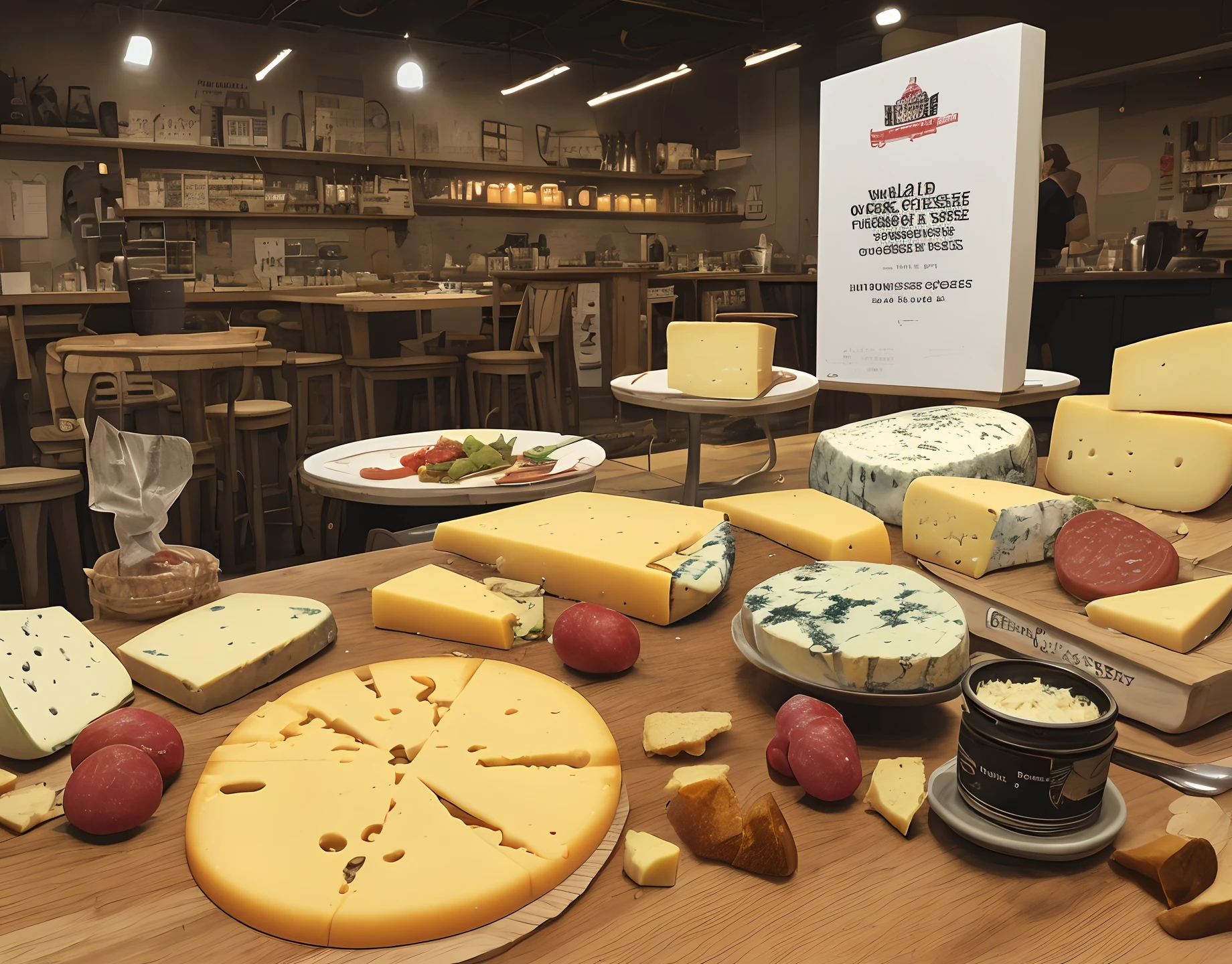 A post urbanism world where the world is ruled by the cheese boursin