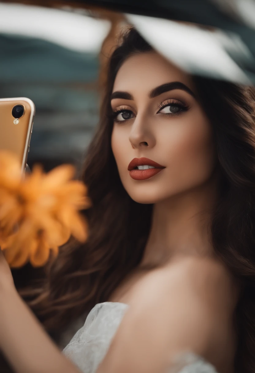 make her taking a selfie noodes